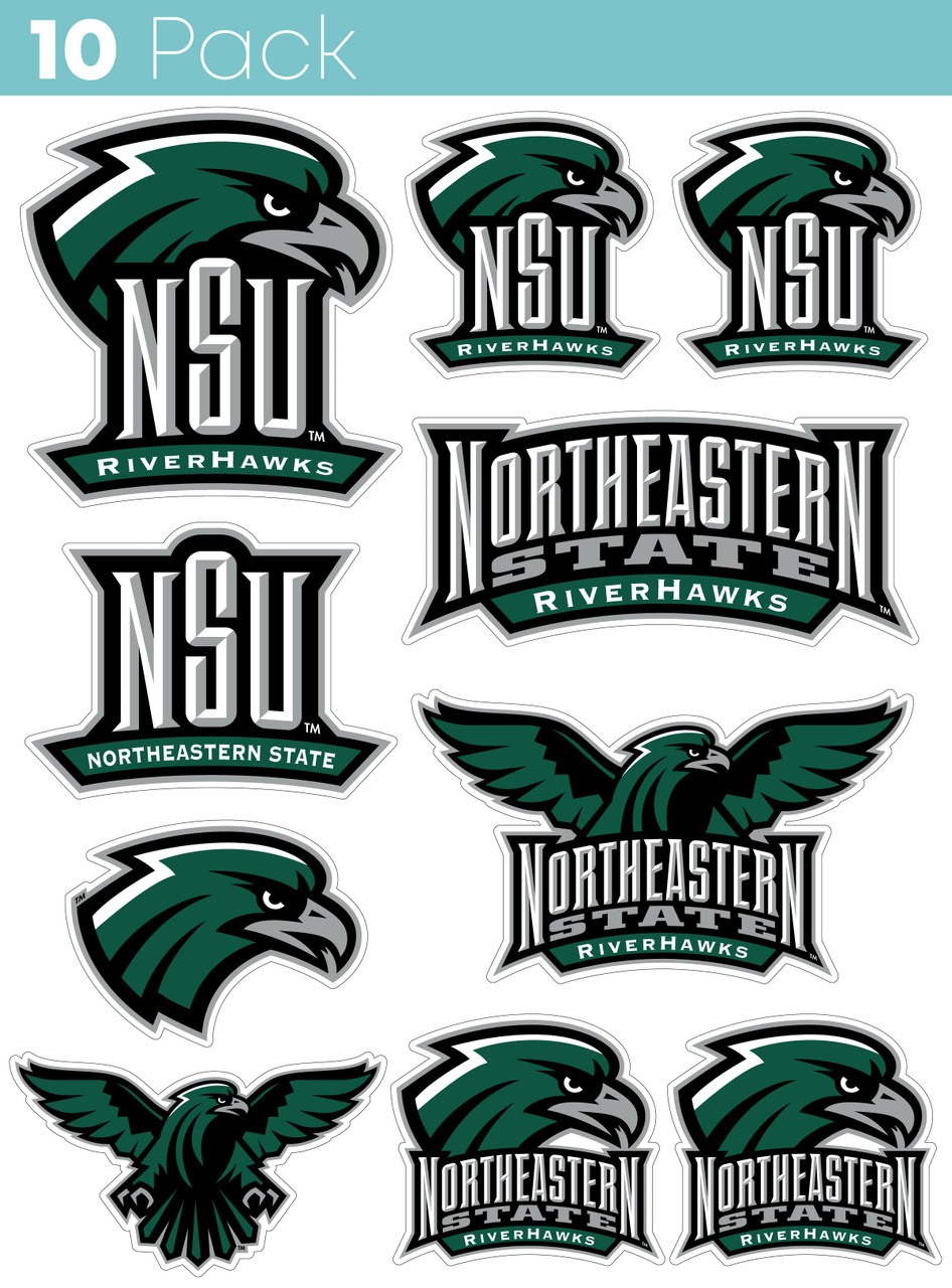 Personalized Customizable Northeastern State University Riverhawks Vinyl Decal  Sticker Custom Name - College Fabric Store