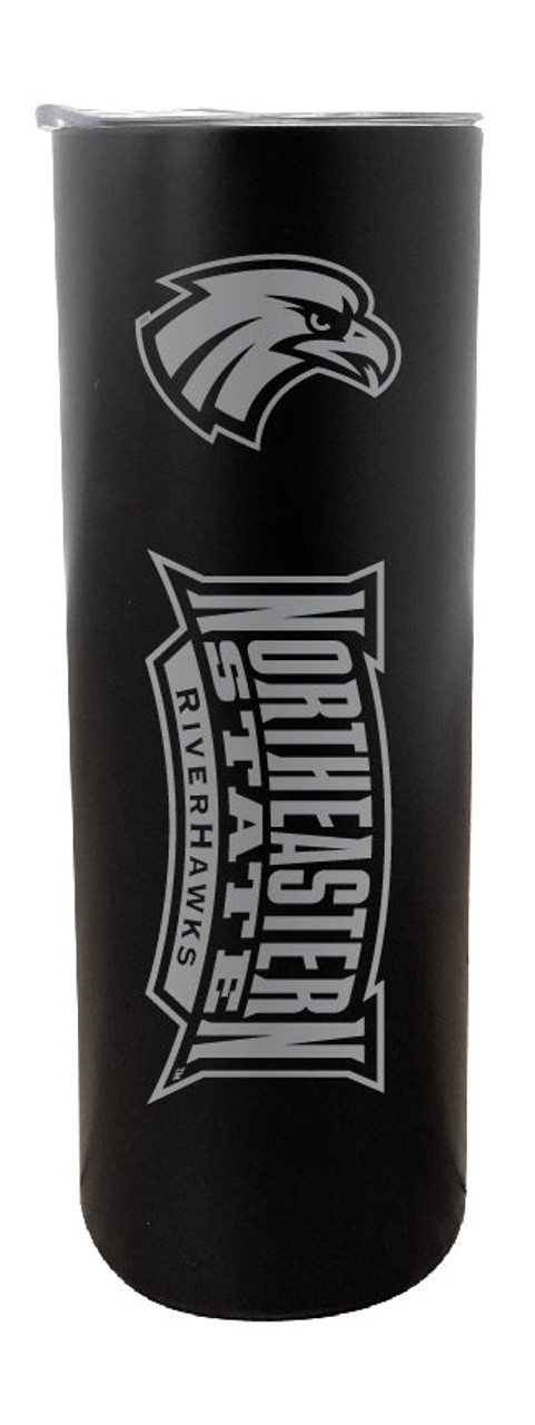Northeastern State University Riverhawks 20 oz Insulated Stainless Steel Skinny Tumbler Choice of Color
