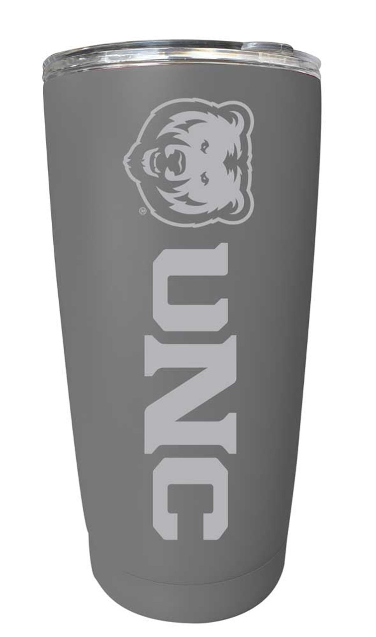 Northern Colorado Bears Etched 16 oz Stainless Steel Tumbler (Gray)
