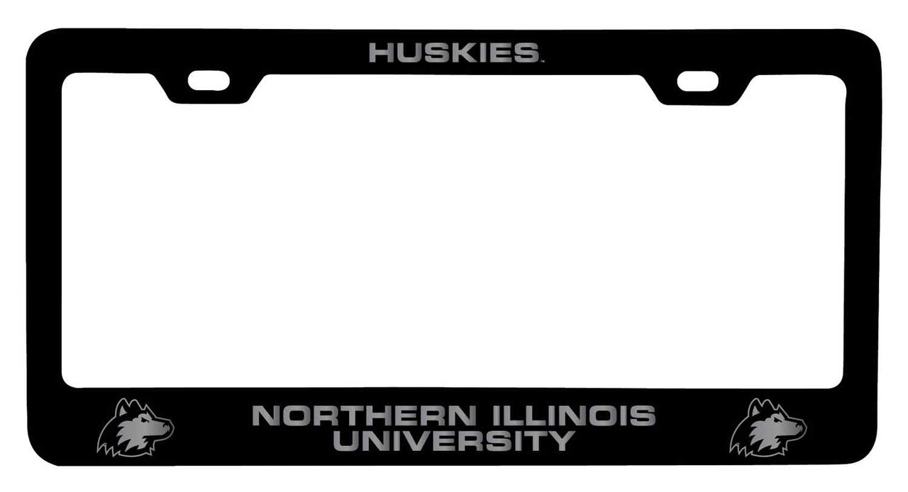 Northern Illinois Huskies Laser Engraved Metal License Plate Frame Choose Your Color