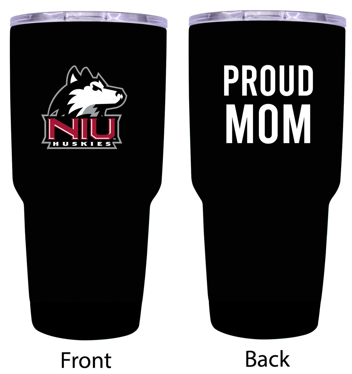 Northern Illinois Huskies Proud Mom 24 oz Insulated Stainless Steel Tumblers Choose Your Color.