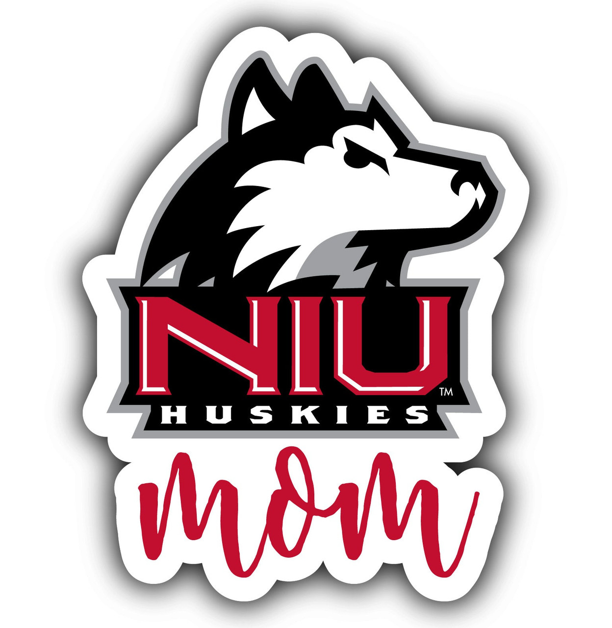 Northern Illinois Huskies Proud Mom 4-Inch Die Cut Decal