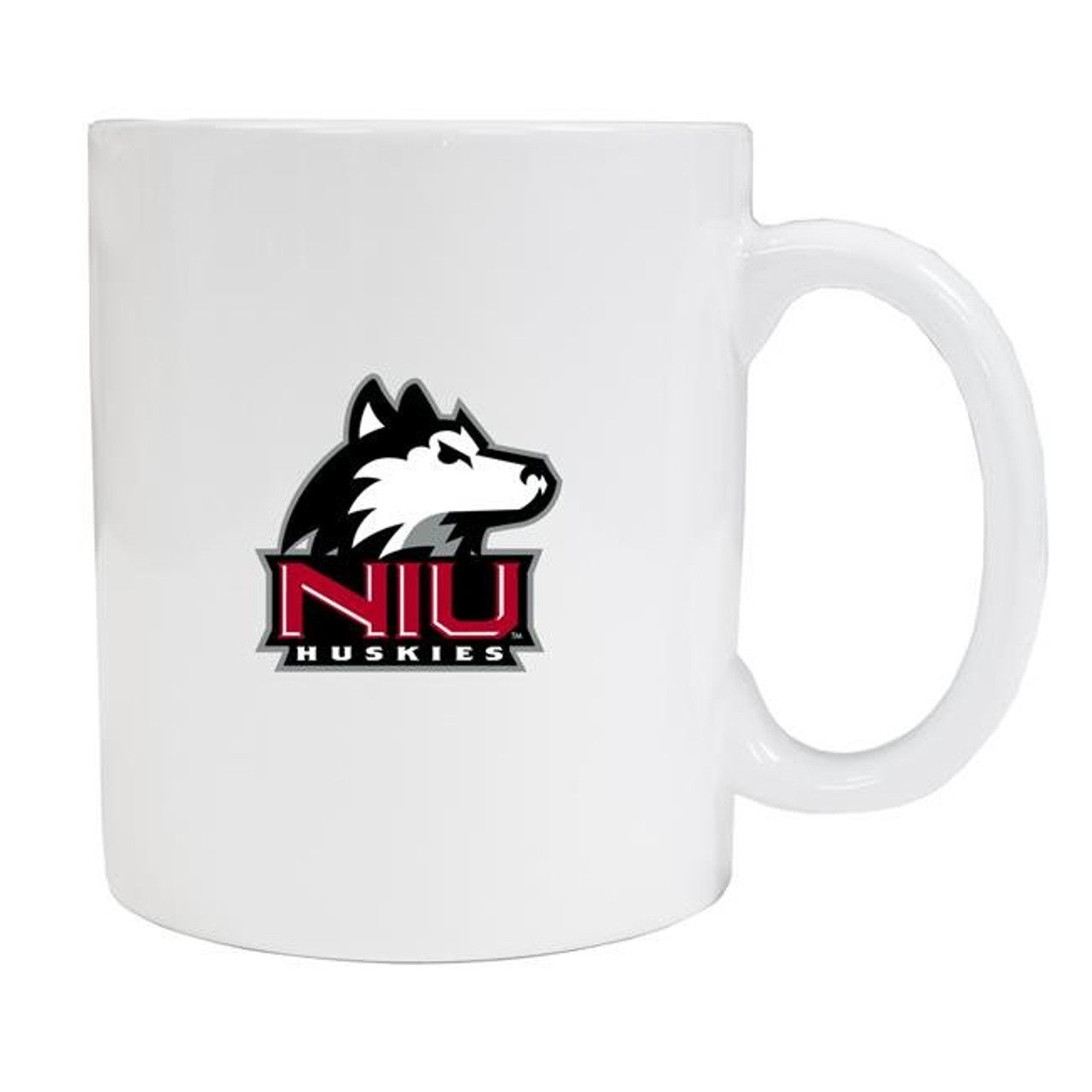 Northern Illinois Huskies White Ceramic Mug 2-Pack (White).