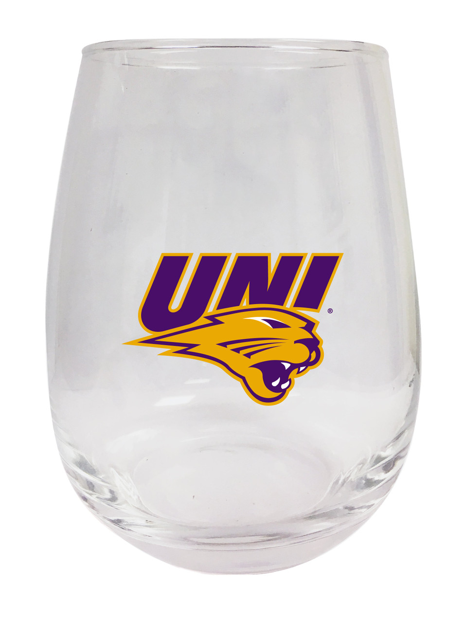 Northern Iowa Panthers 9 oz Stemless Wine Glass
