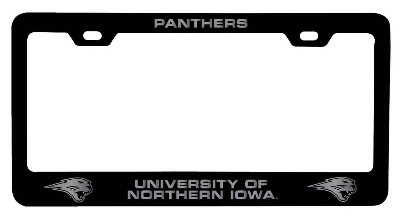 Northern Iowa Panthers Laser Engraved Metal License Plate Frame Choose Your Color
