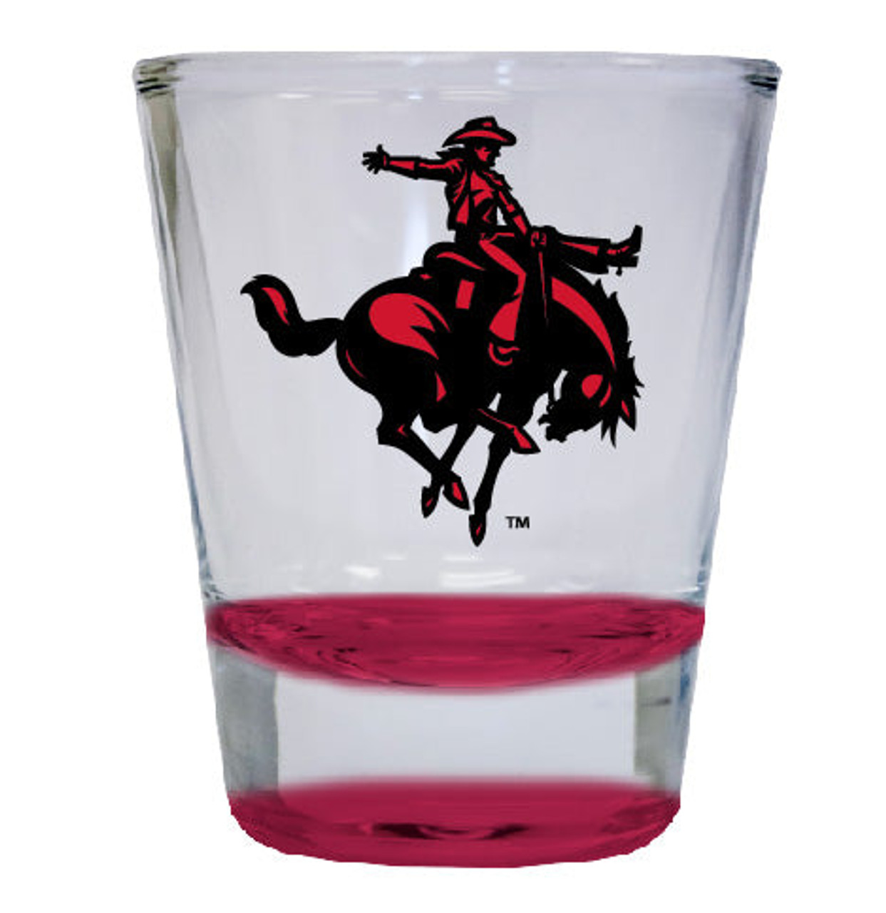 Northwestern Oklahoma State University 2 ounce Color Etched Shot Glasses