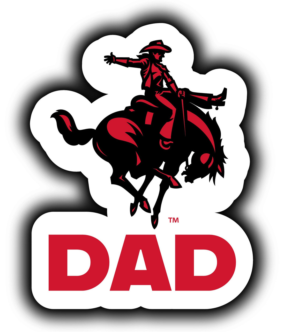 Northwestern Oklahoma State University 4-Inch Proud Dad Die Cut Decal