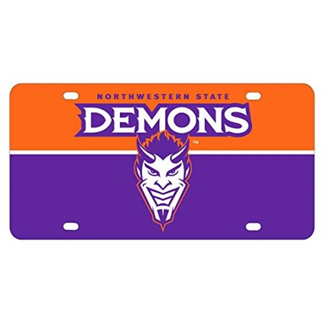 Northwestern State Demons Metal License Plate Car Tag