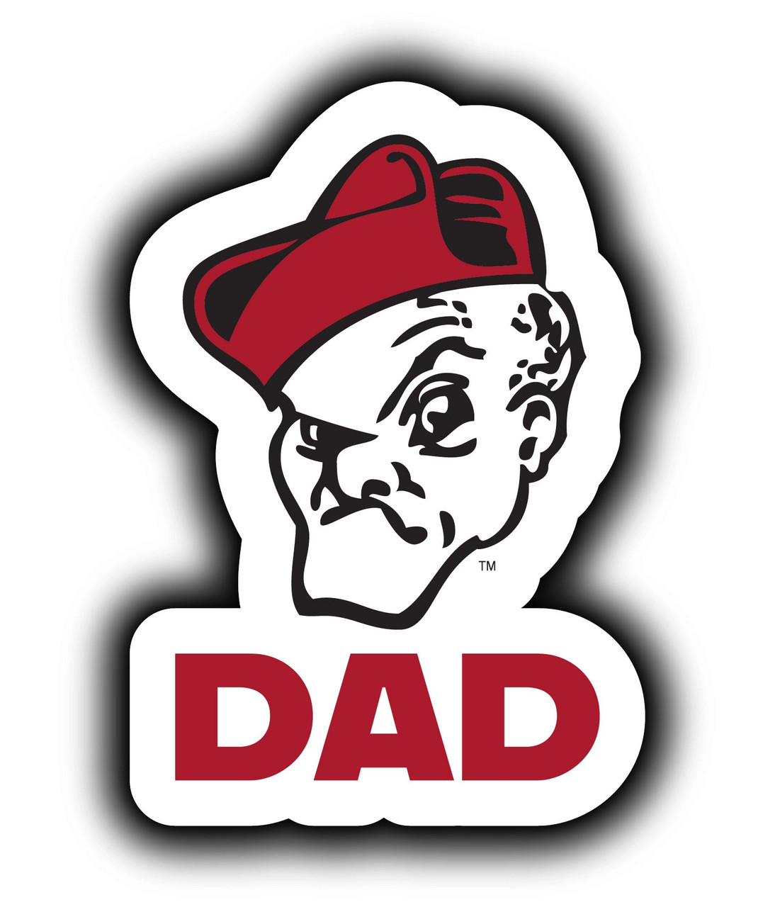 Ohio Wesleyan University 4-Inch Proud Dad Die Cut Decal