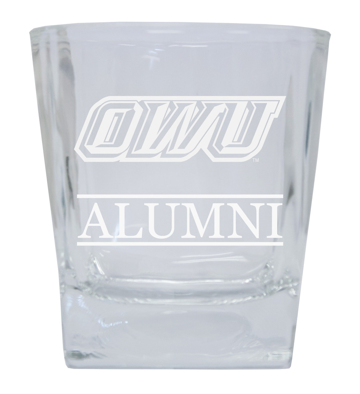 Ohio Wesleyan University Etched Alumni 8 oz Shooter Glass Tumbler 2-Pack