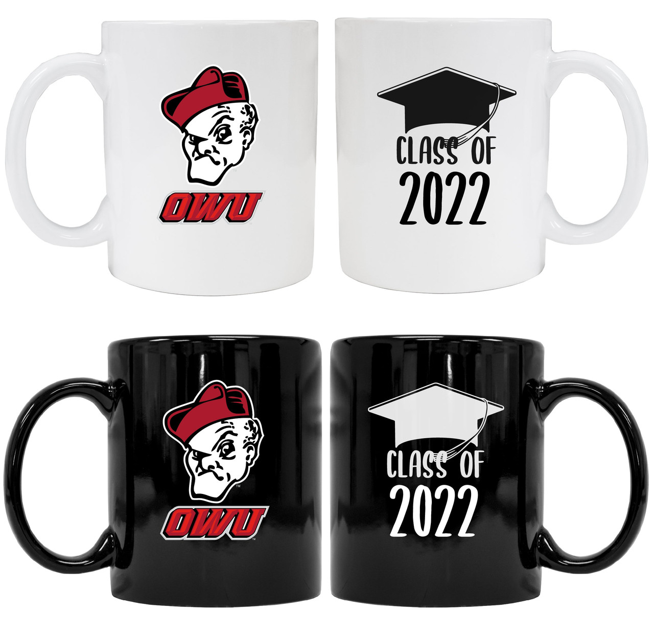 Ohio Wesleyan University Grad Ceramic Coffee Mug White