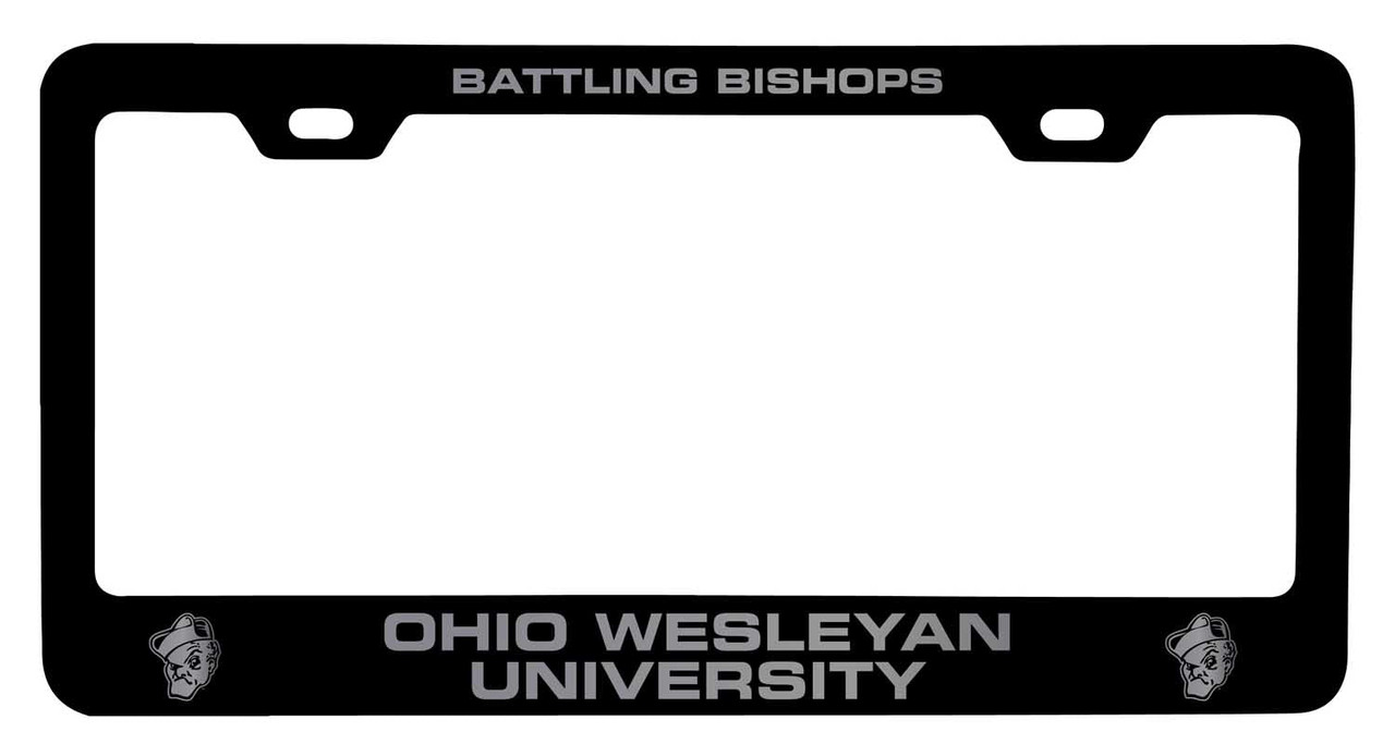 Ohio Wesleyan University Laser Engraved Metal License Plate Frame Choose Your Color