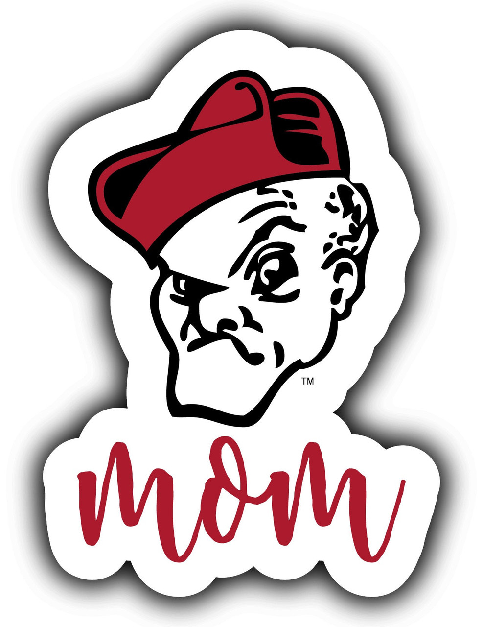 Ohio Wesleyan University Proud Mom 4-Inch Die Cut Decal