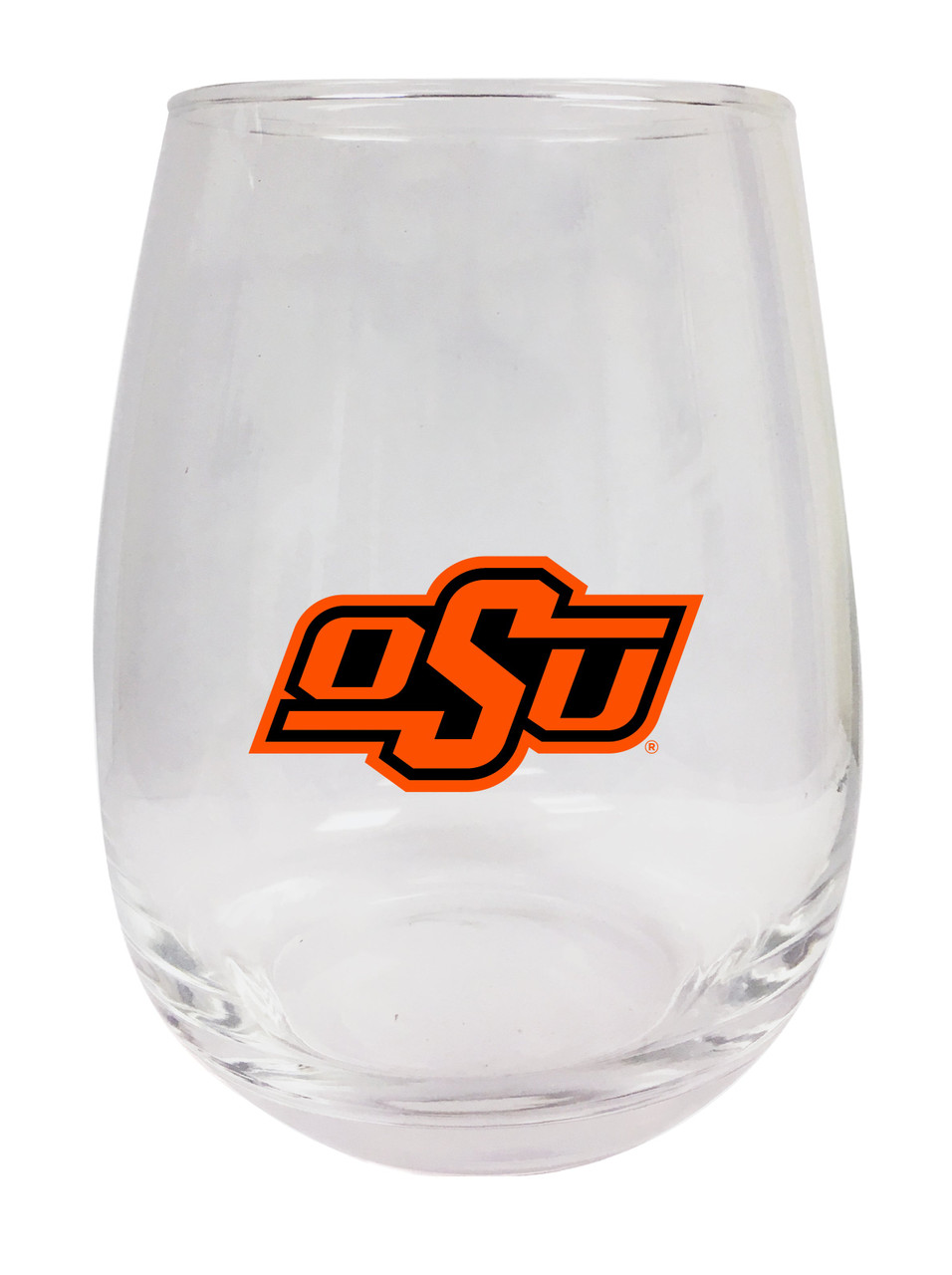 Oklahoma State Cowboys 9 oz Stemless Wine Glass