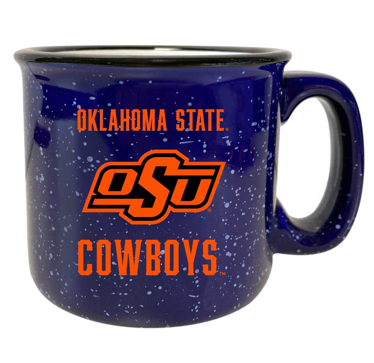 Oklahoma State Cowboys Speckled Ceramic Camper Coffee Mug (Choose Your Color).