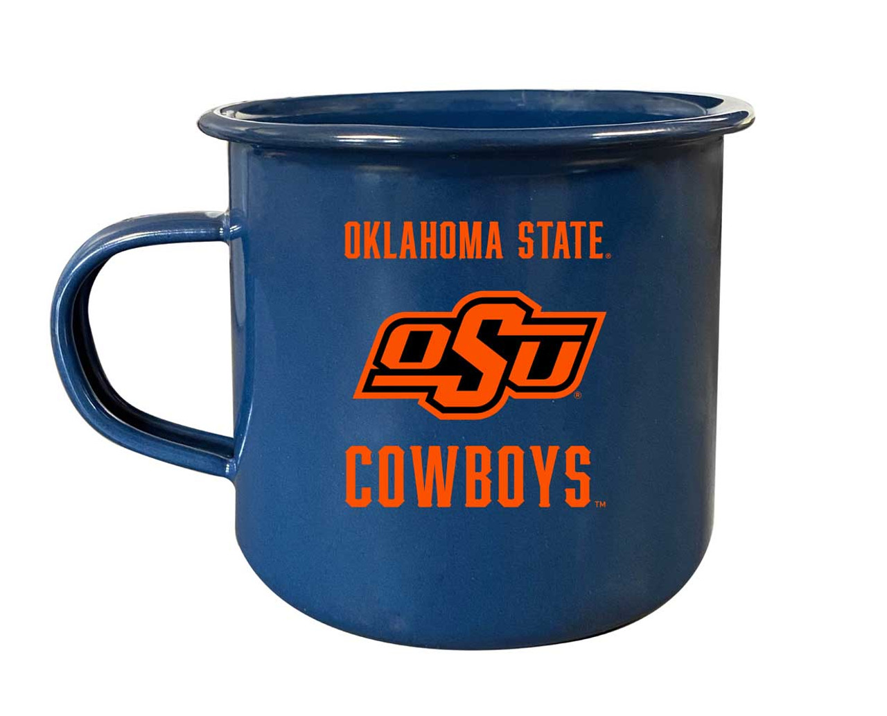 Oklahoma State Cowboys Tin Camper Coffee Mug (Choose Your Color).