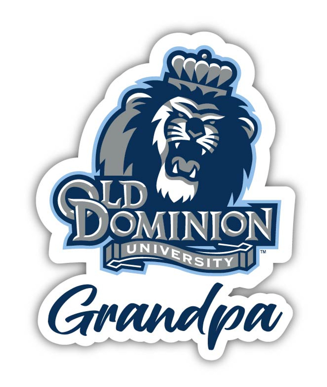 Old Dominion Monarchs 4 Inch Proud Grandpa Die Cut Decal