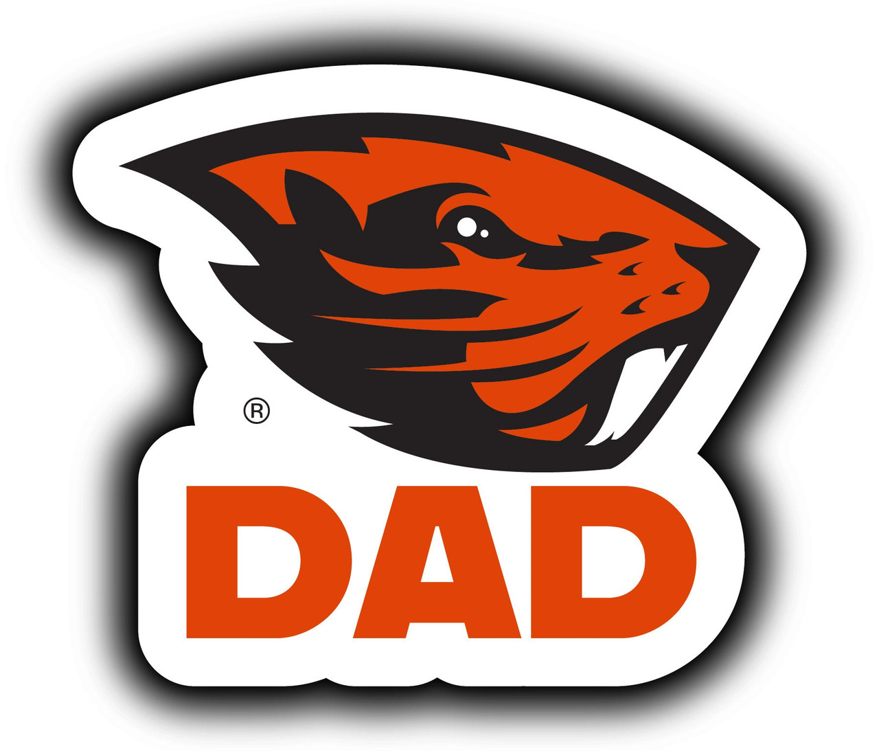 Oregon State Beavers 4-Inch Proud Dad Die Cut Decal