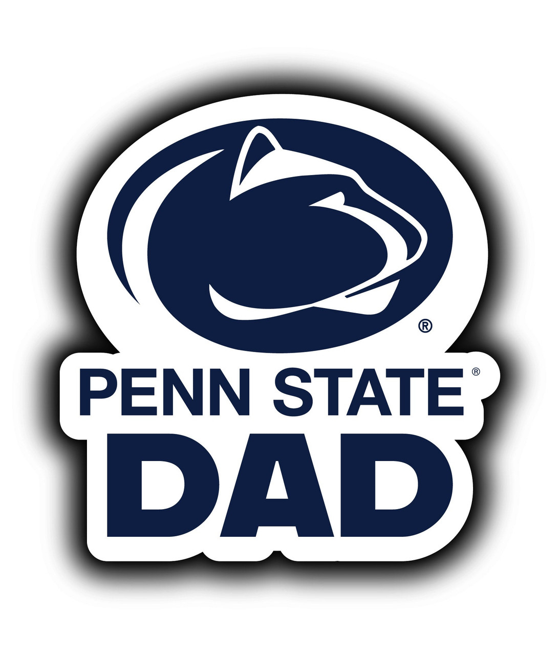 Penn State Nittany Lions 4-Inch Proud Dad Die Cut Decal