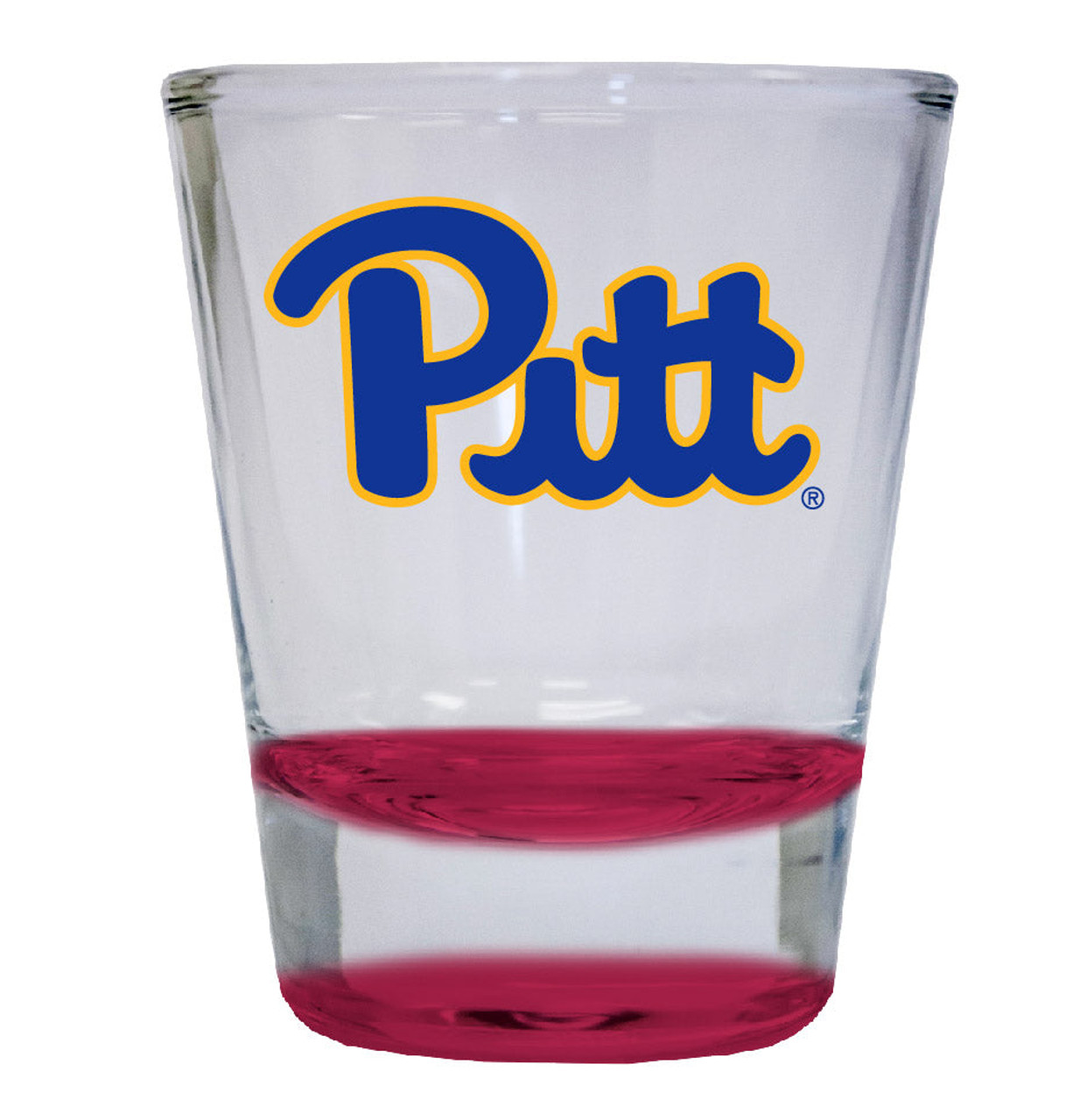 Pittsburgh Panthers  2 ounce Color Etched Shot Glasses