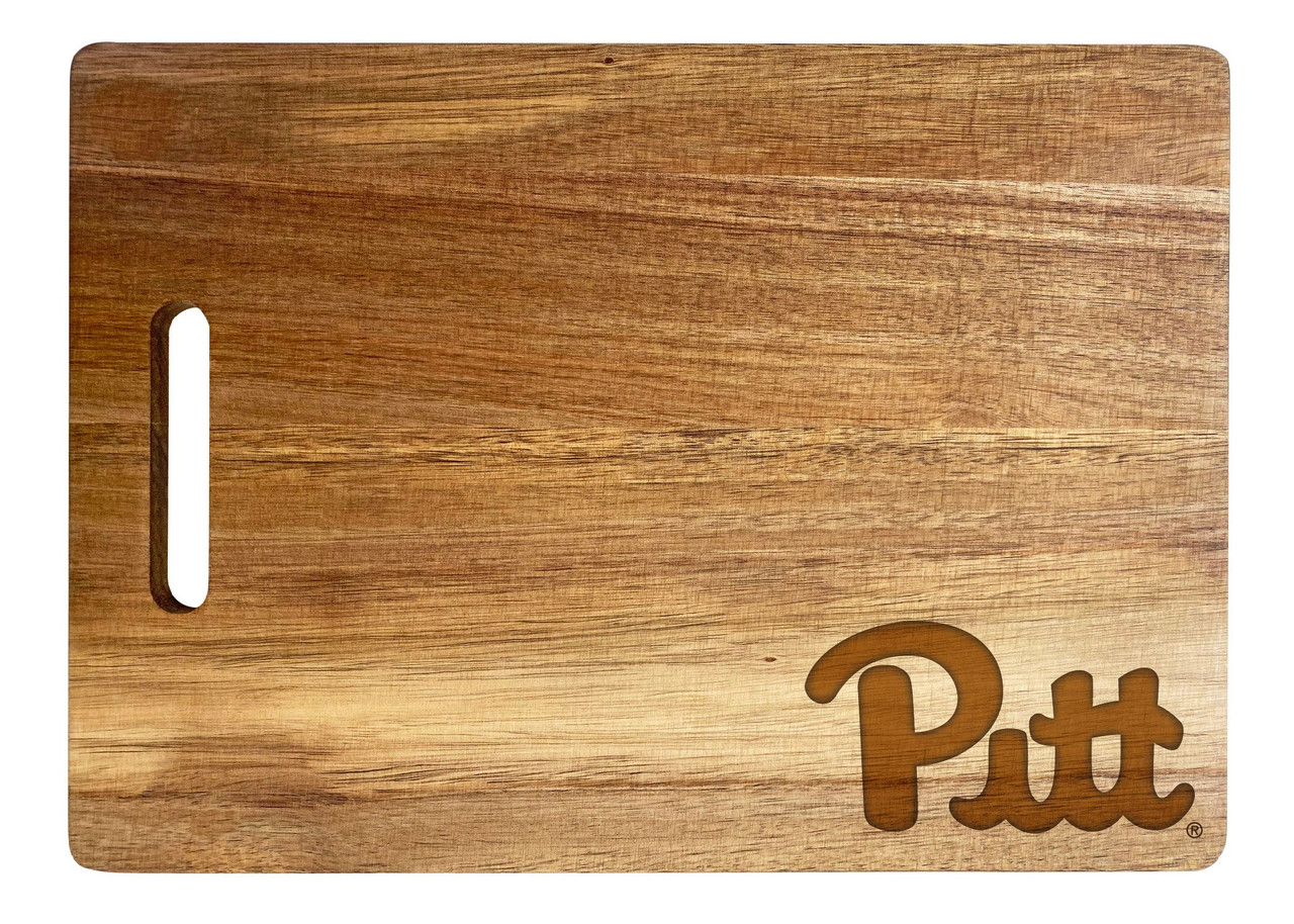 Pittsburgh Panthers Engraved Wooden Cutting Board 10" x 14" Acacia Wood