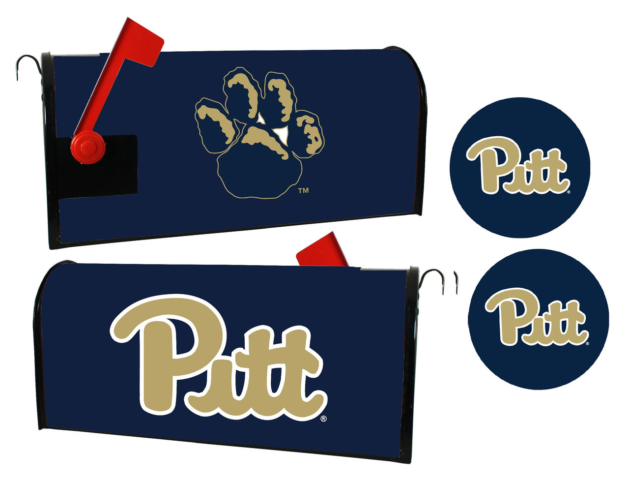 Pittsburgh Panthers Magnetic Mailbox Cover & Sticker Set