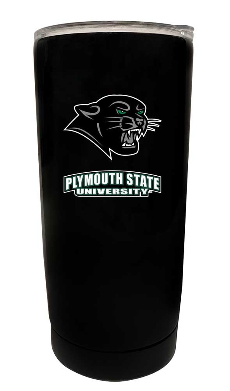 Plymouth State University 16 oz Choose Your Color Insulated Stainless Steel Tumbler Glossy brushed finish