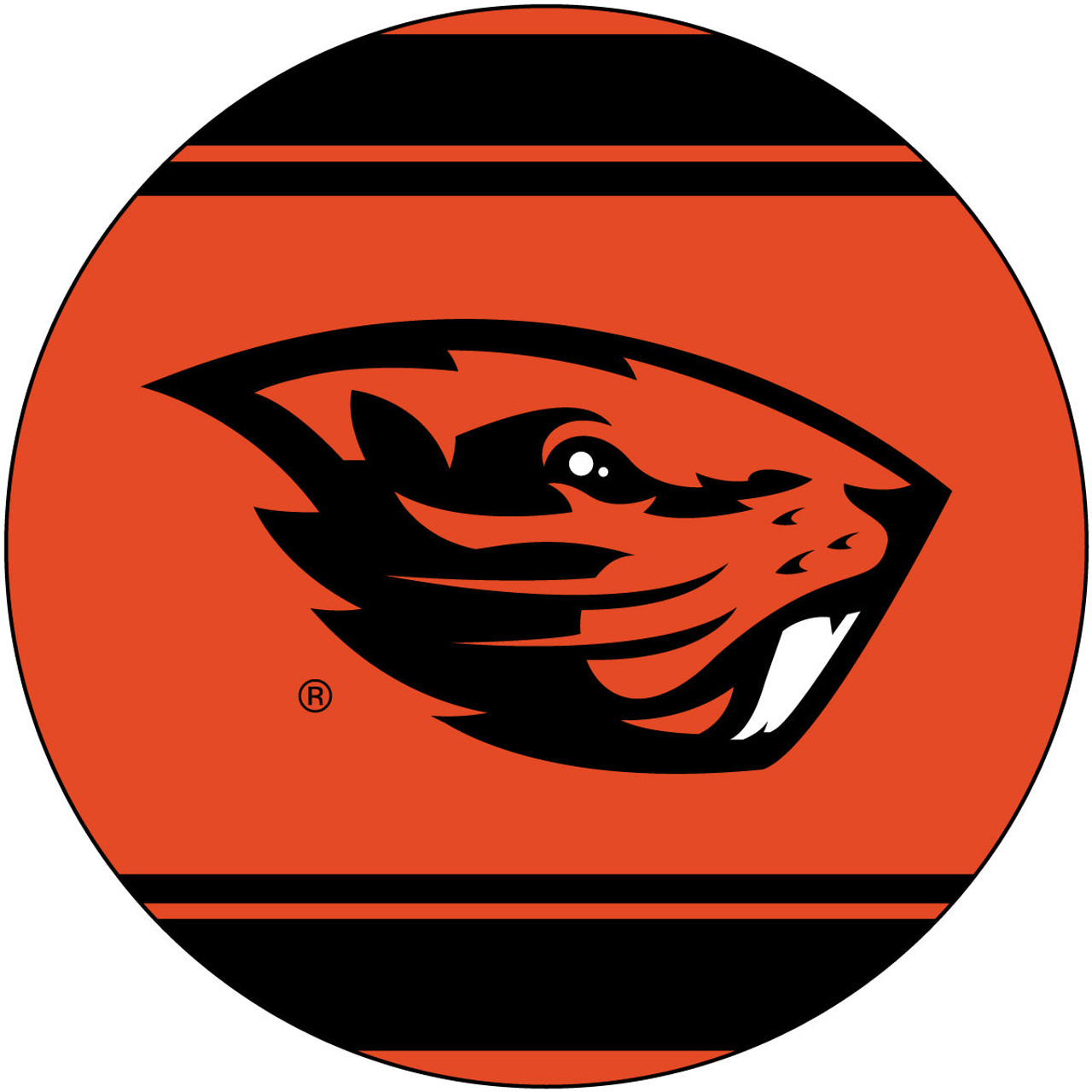 Oregon State Beavers 4 Inch Round Trendy Polka Dot Magnet