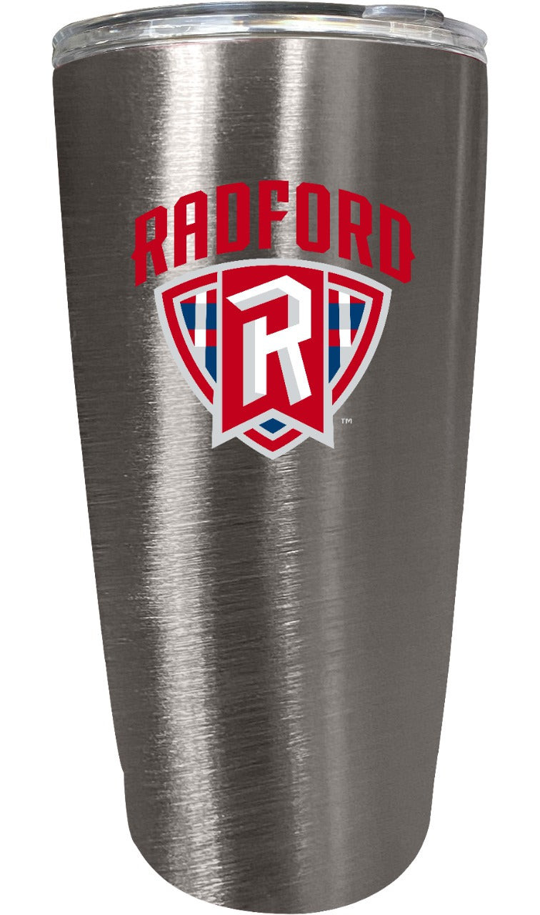 Radford University Highlanders 16 oz Insulated Stainless Steel Tumbler colorless