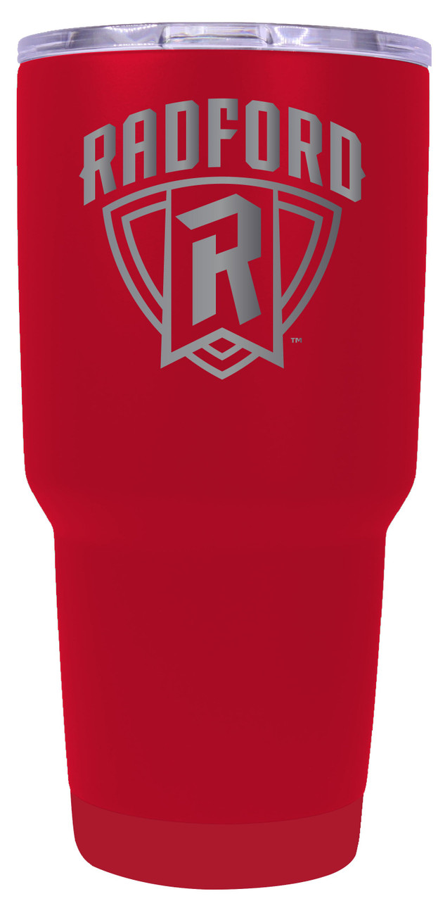 Radford University Highlanders 24 oz Insulated Tumbler Etched - Red