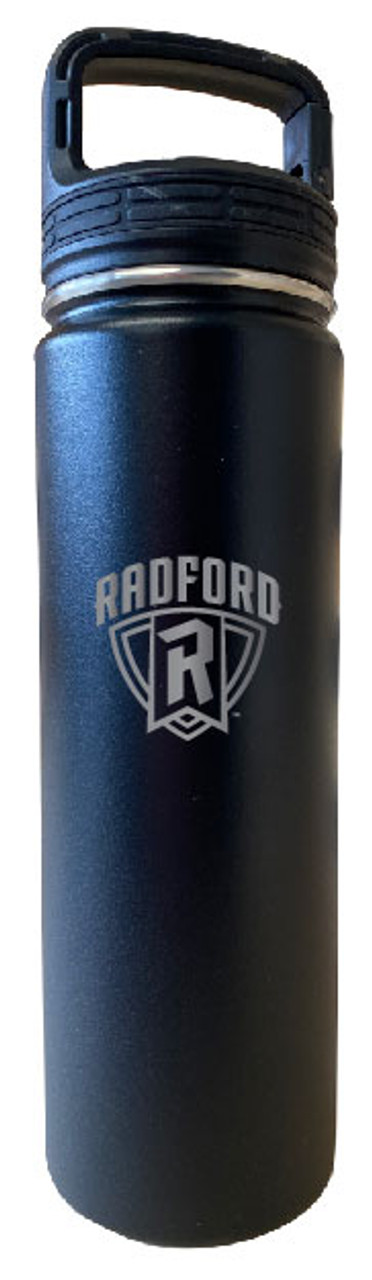 Radford University Highlanders 32 Oz Engraved Choose Your Color Insulated Double Wall Stainless Steel Water Bottle Tumbler