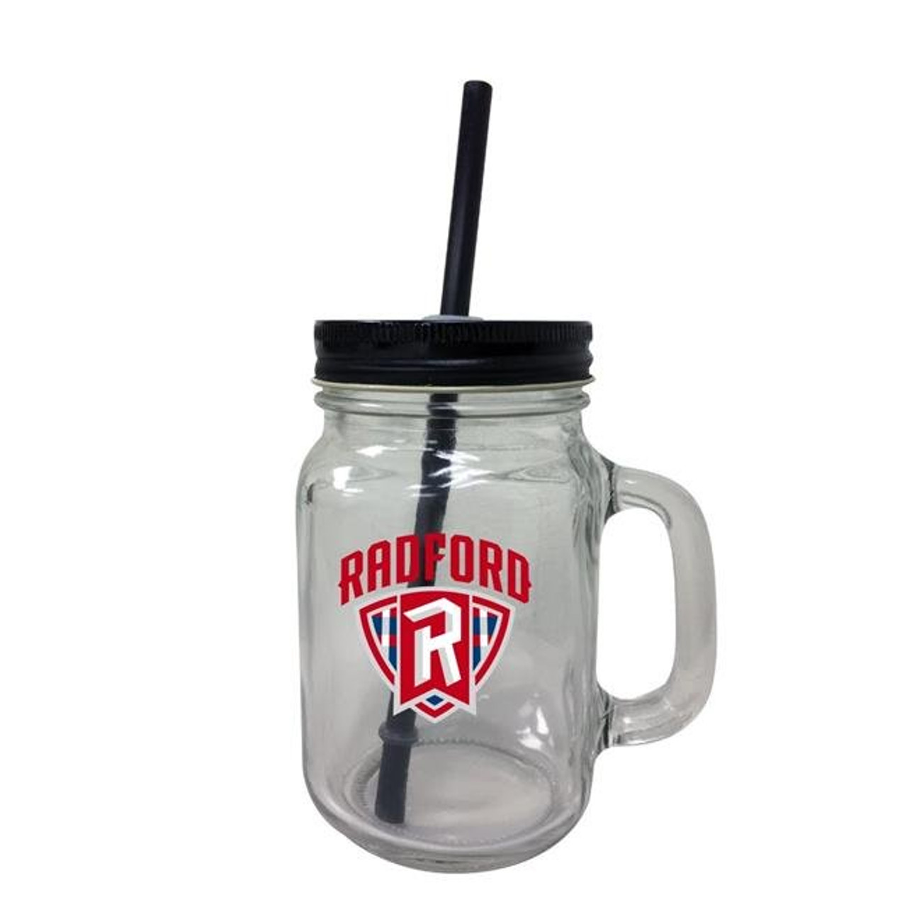 Radford University Mason Jar Glass