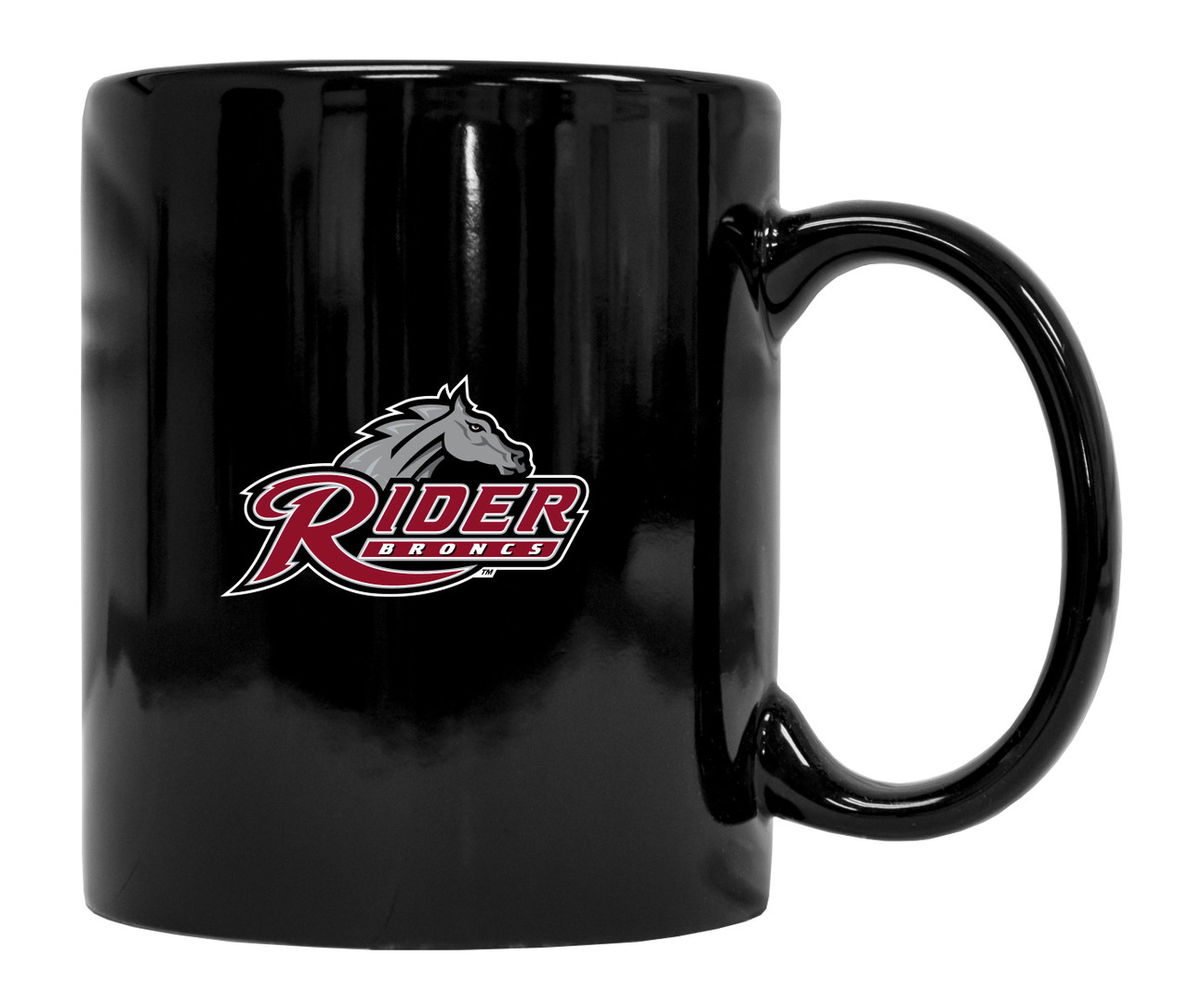 Rider University Broncs Black Ceramic Mug 2-Pack (Black).