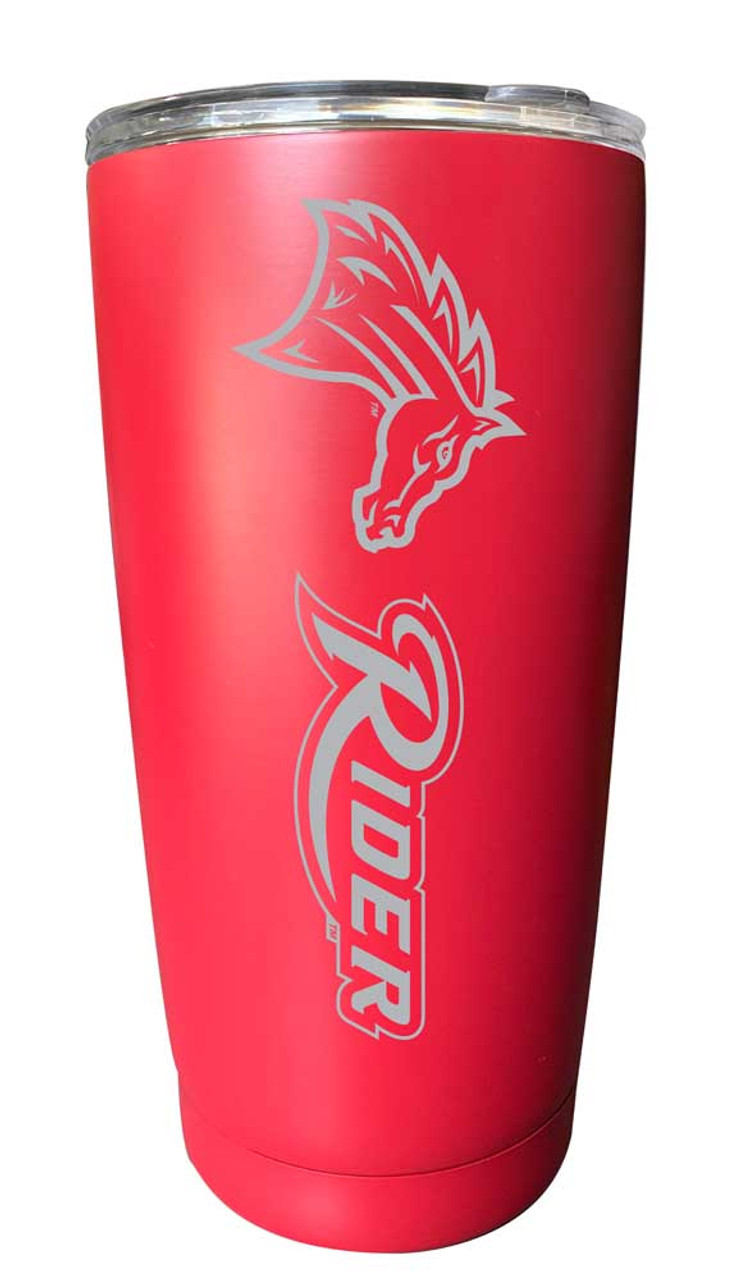 Rider University Broncs Etched 16 oz Stainless Steel Tumbler (Choose Your Color)