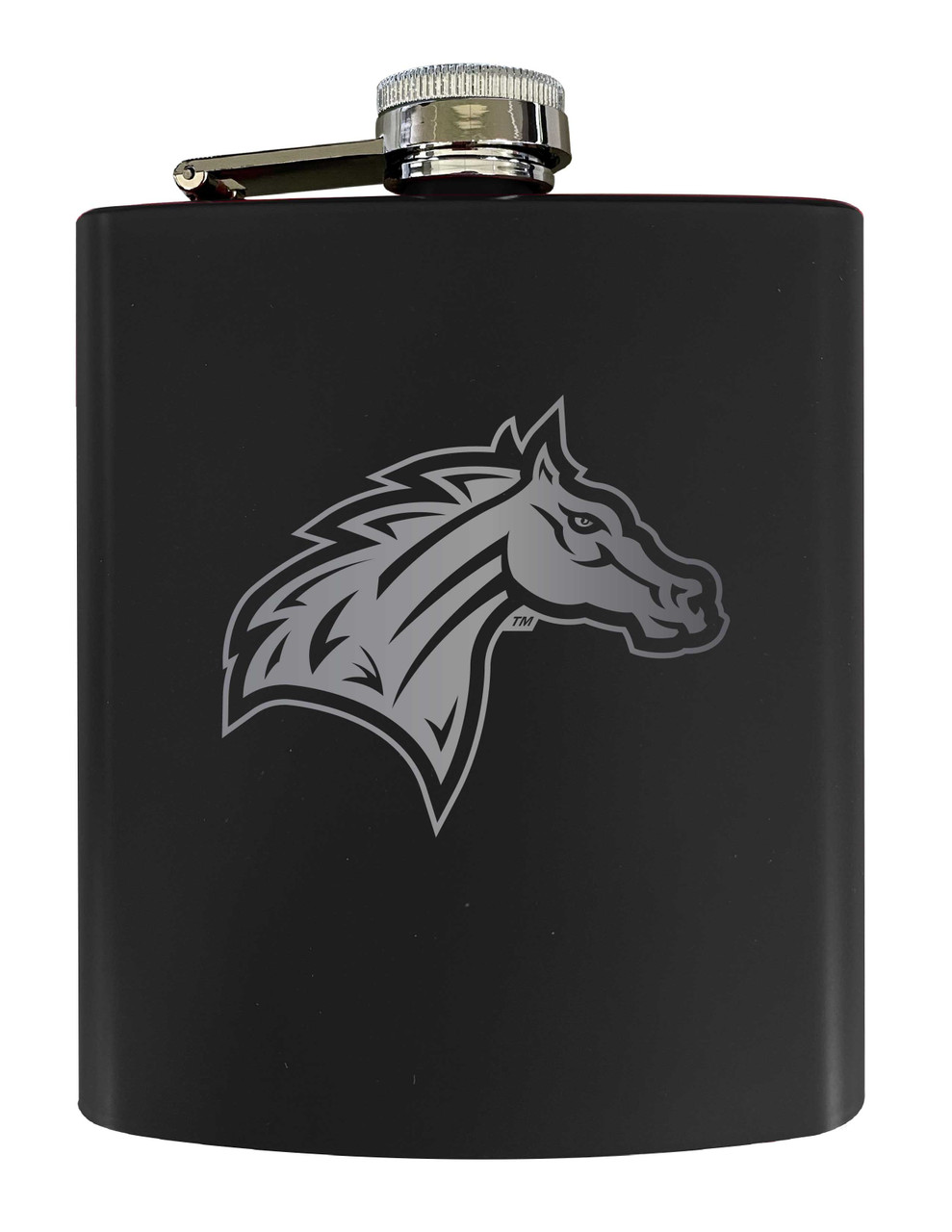 Rider University Broncs Matte Finish Stainless Steel 7 oz Flask