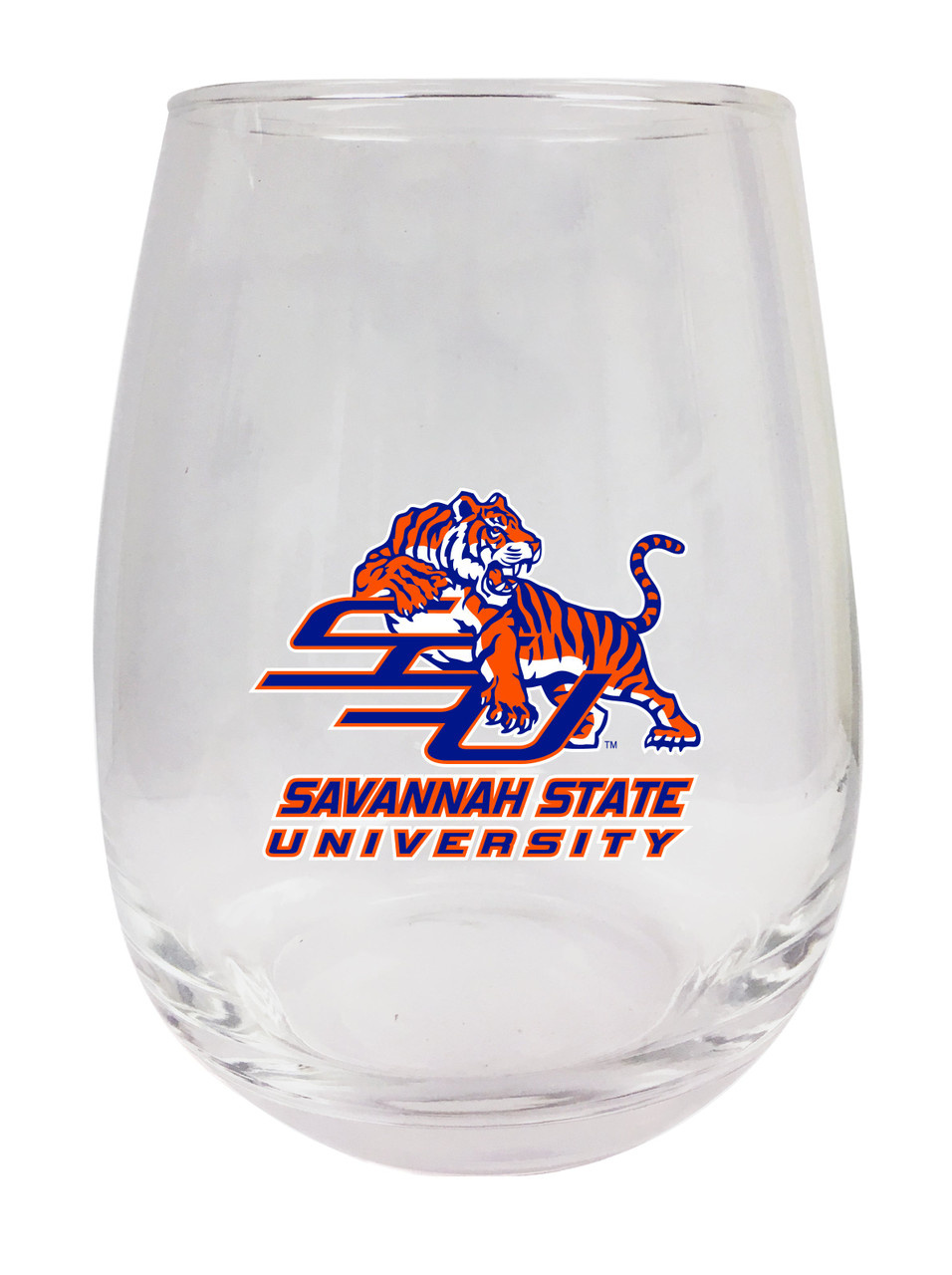 Savannah State University 9 oz Stemless Wine Glass