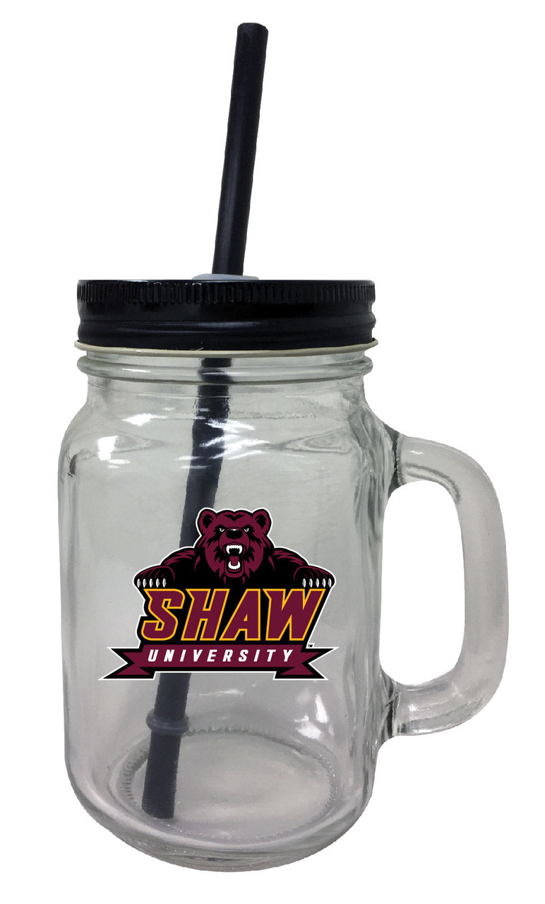 Shaw University Bears 16 oz Mason Jar Glass 2 Pack