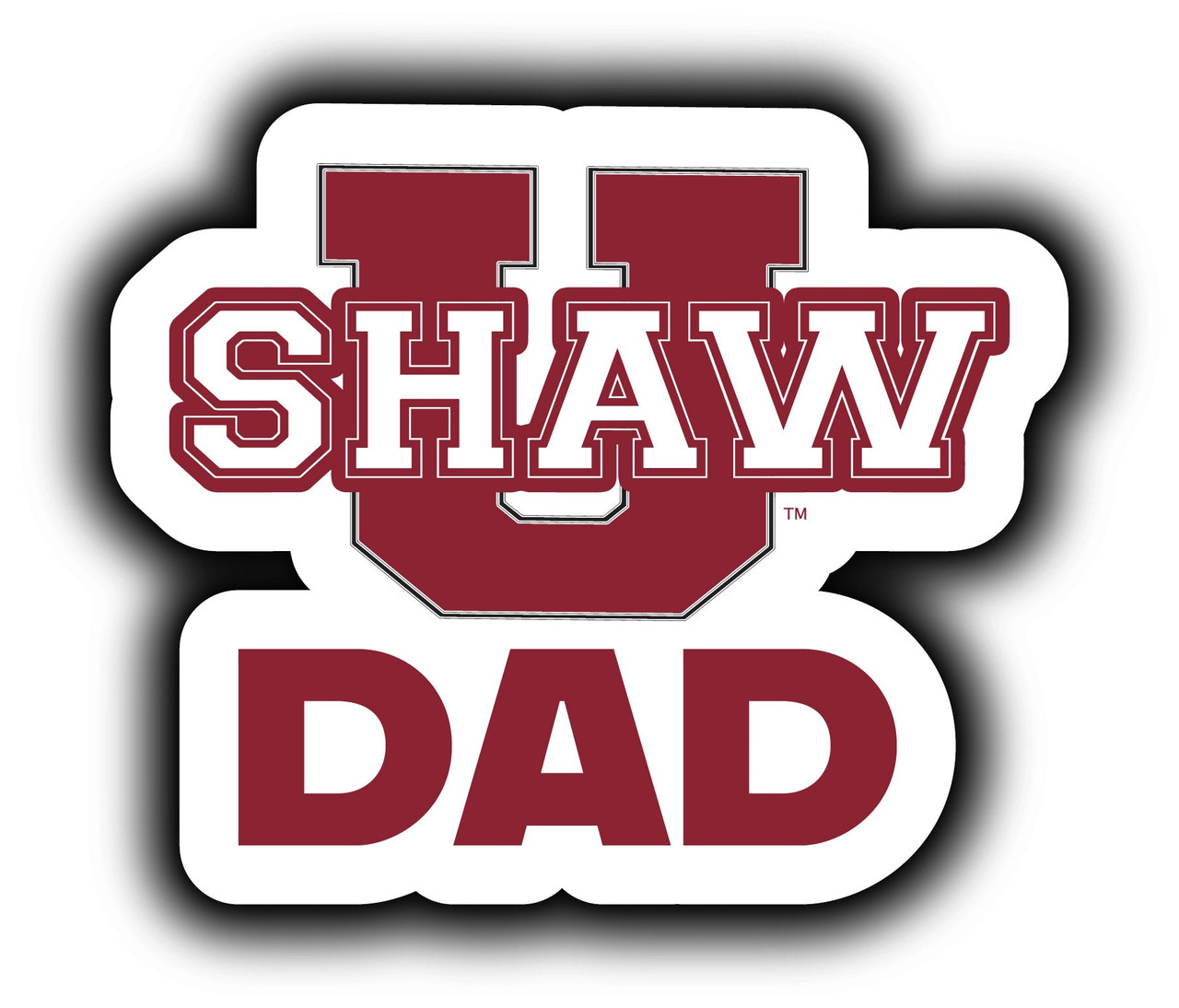 Shaw University Bears 4-Inch Proud Dad Die Cut Decal