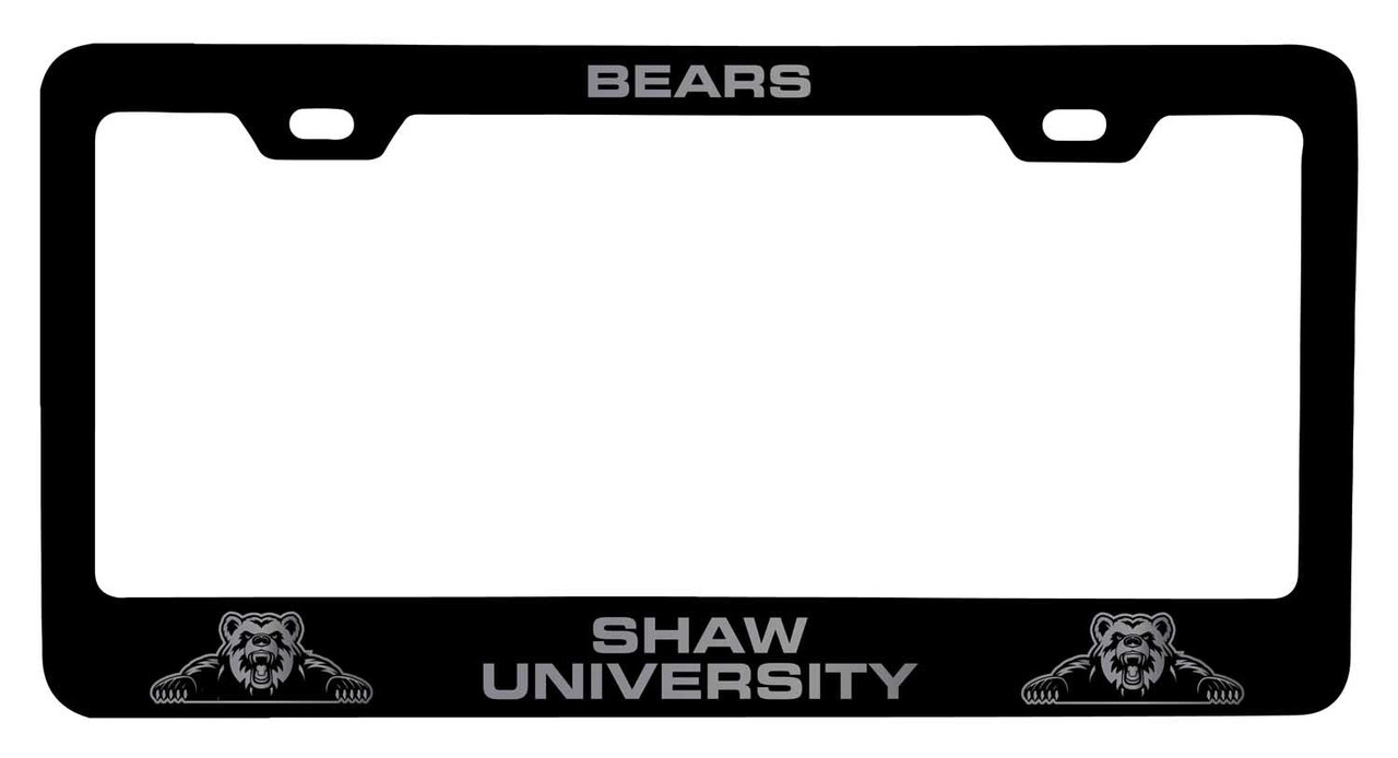 Shaw University Bears Laser Engraved Metal License Plate Frame Choose Your Color
