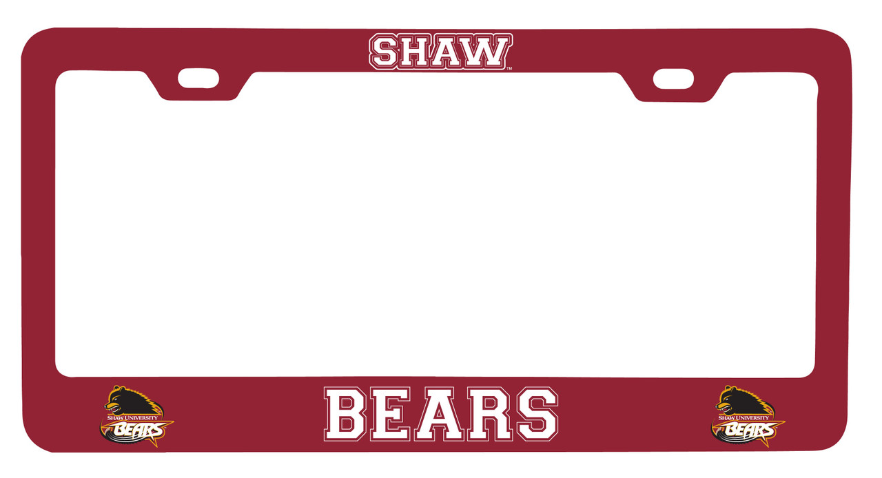 Shaw University Bears License Plate Frame