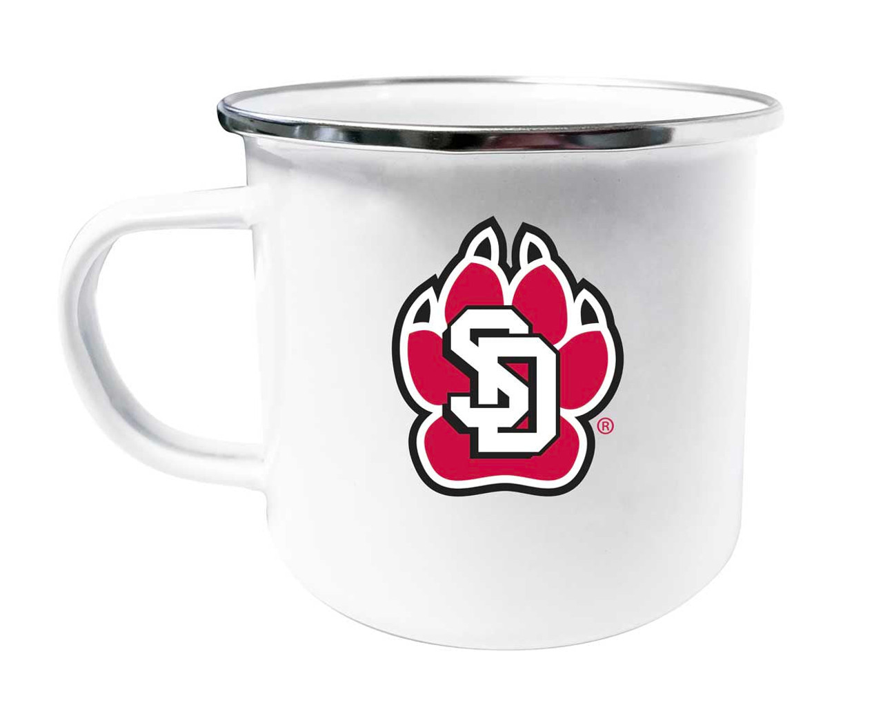 South Dakota Coyotes Tin Camper Coffee Mug Choose Your Color (Choose Your Color).