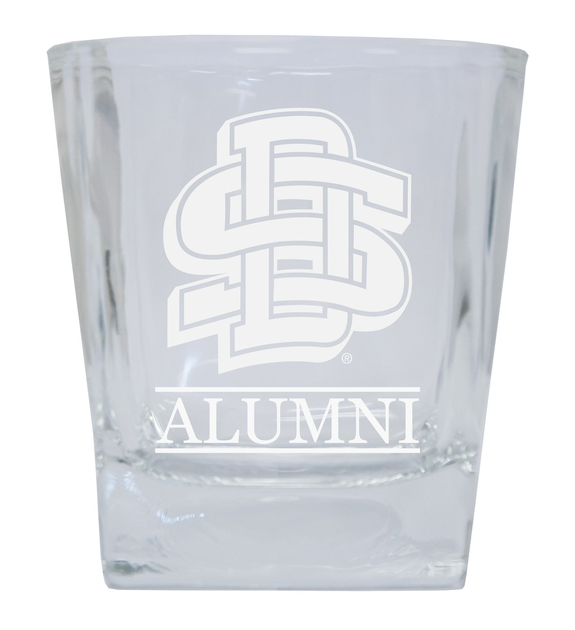 South Dakota State Jackrabbits 8 oz Etched Alumni Glass Tumbler 2-Pack