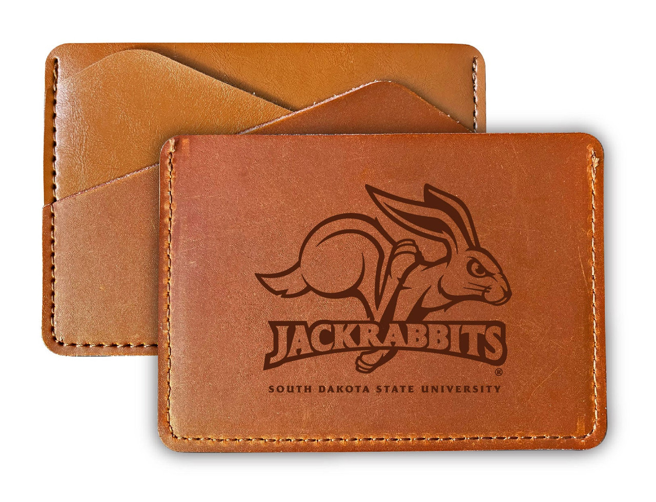 South Dakota State Jackrabbits College Leather Card Holder Wallet