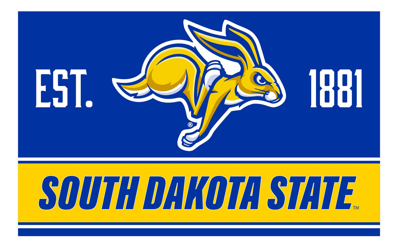 South Dakota State Jackrabbits Wood Sign with Frame