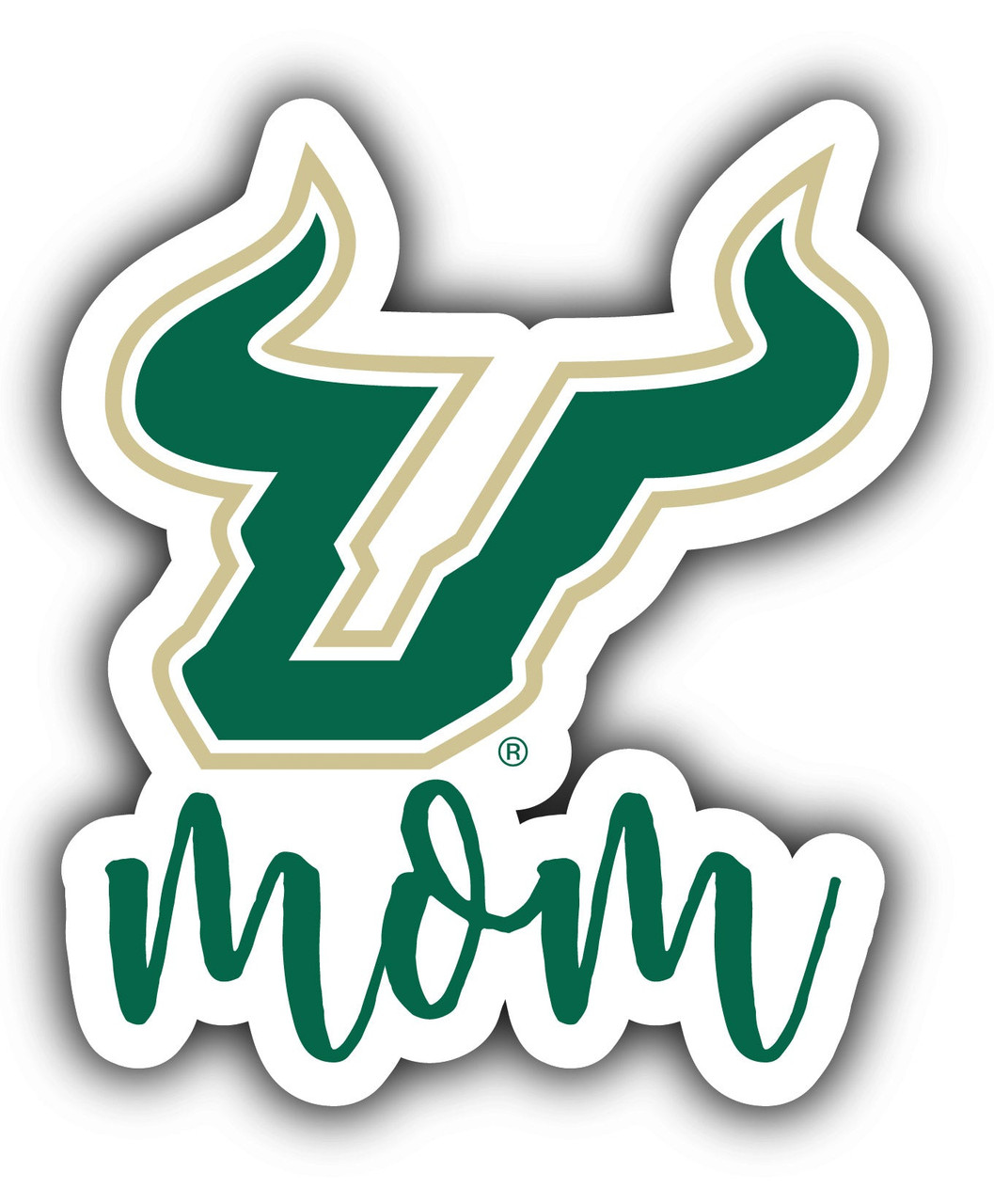 South Florida Bulls Proud Mom 4-Inch Die Cut Decal