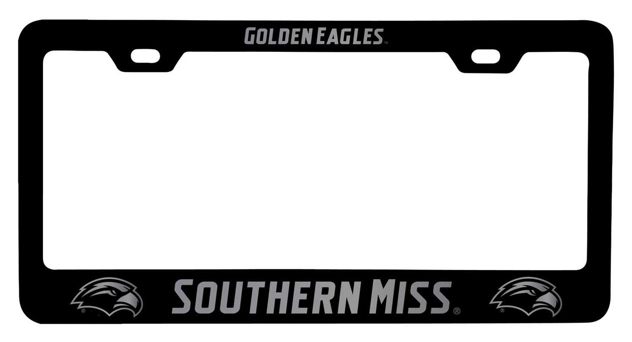 Southern Mississippi Golden Eagles Laser Engraved Metal License Plate Frame Choose Your Color