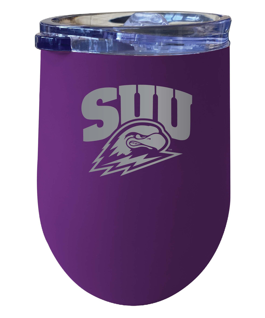 Southern Utah University 12 oz Etched Insulated Wine Stainless Steel Tumbler Purple