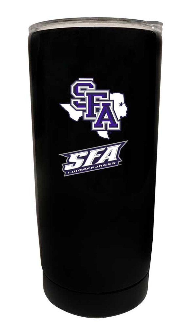 Stephen F. Austin State University 16 oz Choose Your Color Insulated Stainless Steel Tumbler Glossy brushed finish