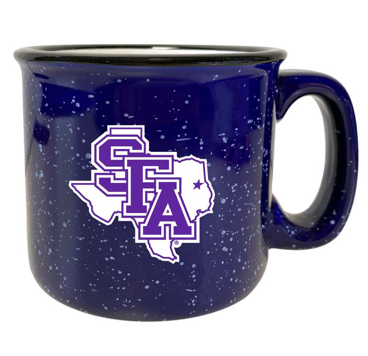 Stephen F. Austin State University Speckled Ceramic Camper Coffee Mug (Choose Your Color).