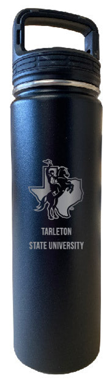 Tarleton State University 32 Oz Engraved Choose Your Color Insulated Double Wall Stainless Steel Water Bottle Tumbler